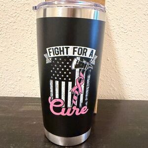 Firefighter, Fight For a Cure” 20 oz Tumbler, New in Box